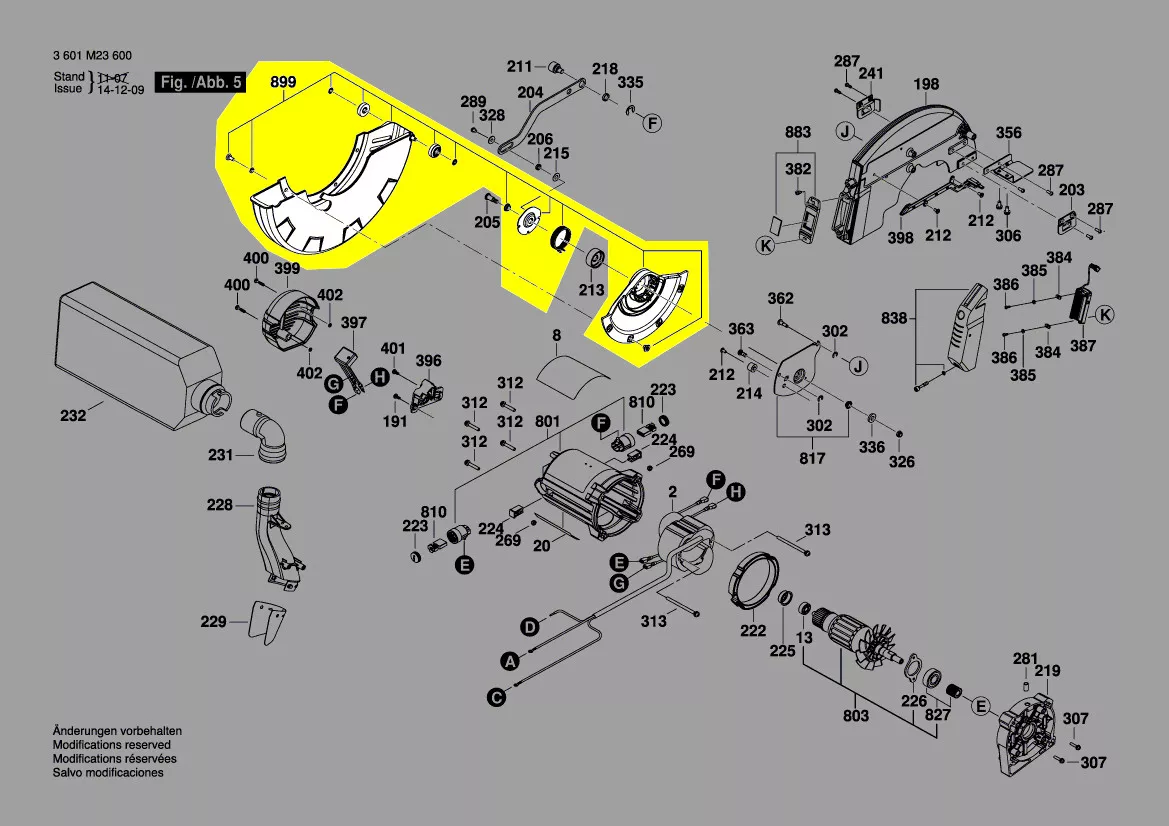Capot de protection réf. 1 609 B02 597 Bosch